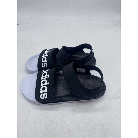 Men Adidas ADILETTE SANDALS Black/White Size 8 D3